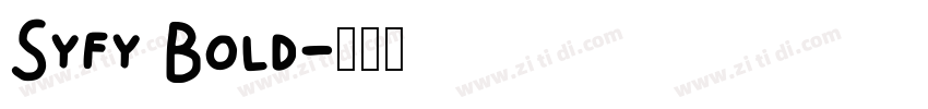 Syfy Bold字体转换